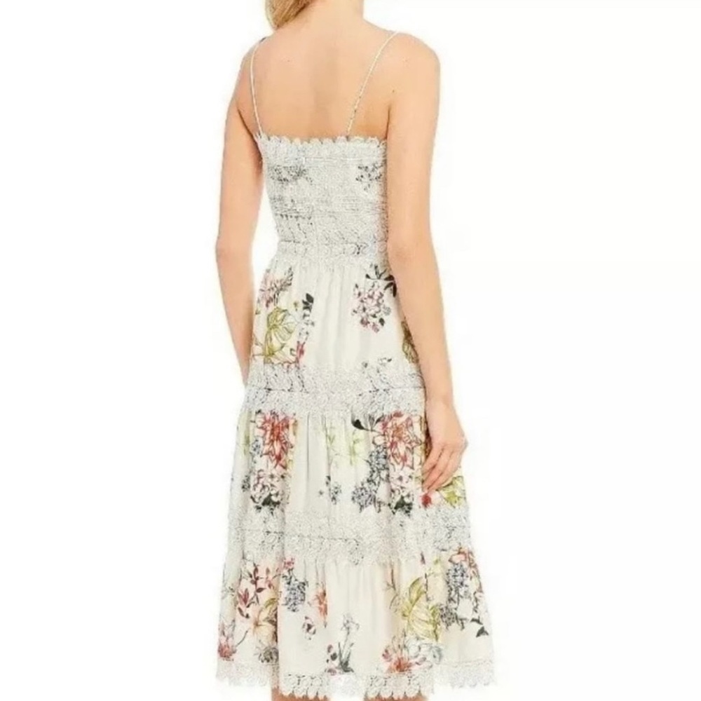 Antonio Melani Edia Sateen Floral Print A-Line Size 10 Festival dress - Picture 2 of 11